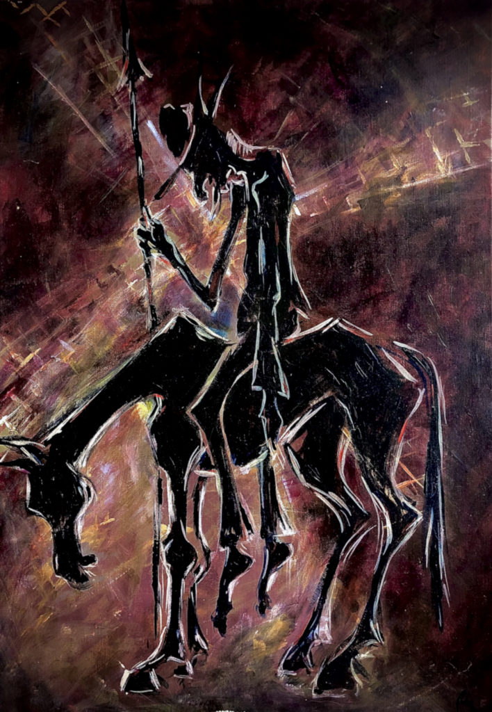 Don Quijote - Acryl auf Leinwand